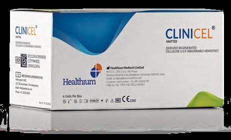 Clinicel Healthium Плетена окислена регенерована целюлоза (гемостатичний засіб що розсмоктується ) (10 см x 20 см)